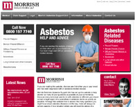 Morrish Solicitors Asbestos Unit Screenshot