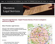 Thornton Legal Services Screenshot